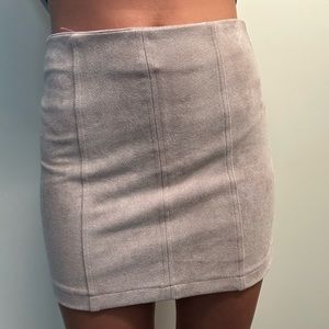 Cloud Ten Suede mini pencil skirt